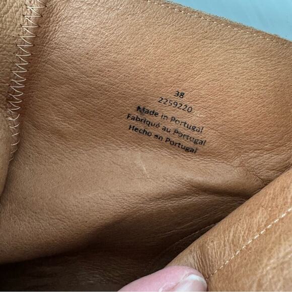 Free People Nicola snake embossed tan sand color size 8 US / 38 block heel - Picture 13 of 13